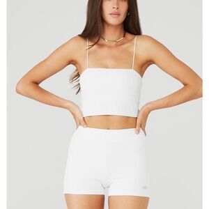 White ALO Cami Crop